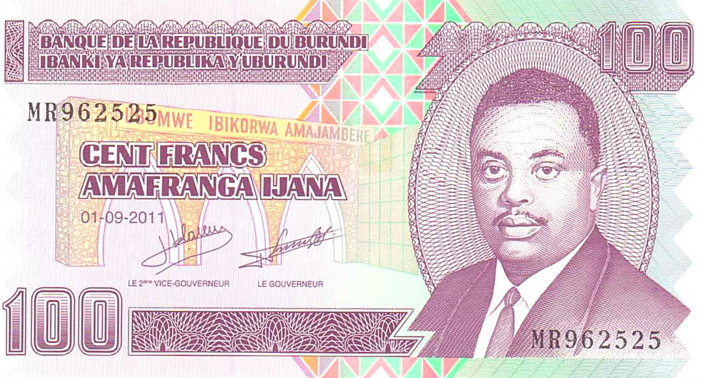 Burundi 100 2011 UNC P-44/b